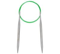 Aeelike 7mm Circular Knitting Needles 120cm, 7mm Stainless Steel Round Knitting Needles for Beginners, 47 inch Long Metal Fixed Circular Needles for Knitting Socks, Hats, Sweaters, Scarves, Blankets