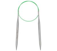 Aeelike 7mm Circular Knitting Needles 60cm, 7mm Stainless Steel Round Knitting Needles for Beginners, 24 inch Long Metal Fixed Circular Needles for Knitting Socks, Hats, Sweaters, Scarves, Blankets