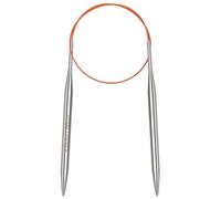 Aeelike 8mm Circular Knitting Needles 60cm, 8mm Stainless Steel Round Knitting Needles for Beginners, 24 inch Long Metal Fixed Circular Needles for Knitting Socks, Hats, Sweaters, Scarves, Blankets