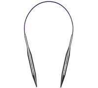 Aeelike 9mm Circular Knitting Needles 40cm, Short Round Knitting Needles with Flexible Cable, Metal Circular Needles for Knitting Socks, Fixed Circular Knitting Pins for Small Projects, Size US 13