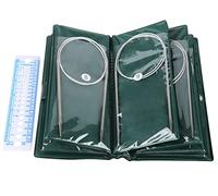 Aeelike Circular Knitting Needles 80cm, Metal Circular Needles Set with Case and Needle Gauge, 32 inch Long Fixed Cable Round Needles for Knitting Jumper Blanket Magic Loop