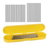 Aeelike Crochet Blocking Pins, 40Pcs 3mm Blocking Board Pegs for Crochet Projects, Length 4 Inch & 6 Inch Rustproof Stainless Steel Rod Pins for Stacking Granny Squares