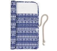Aeelike Knitting Needle Roll Up Case Empty, Knitting Needle Case for 14inch Long Straight Knitting Pins, Knitting Needles Organiser Roll Wrap Storage Bag With 20 Slots and Twine Lacing