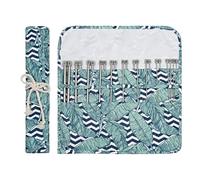 Aeelike Knitting Needles Set 25cm, 11 Pairs of Metal Short Knitting Needles 2.0mm-8.0mm, 25 cm Single Pointed Knitting Needle Set in Roll Up Case for Beginners Adults