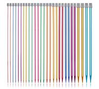 Aeelike Knitting Needles Set 35cm Long, Coloured Aluminium Knitting Needles