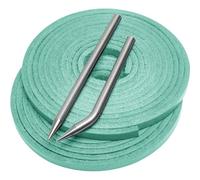 Aeesio Softball Baseball Glove Lace, Mitt Lace Repair Kit Includes 2 Leather Laces and Lacing Needle for Catcher's Glove (Mint Green)