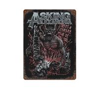 AEFEUGBE Asking Alexandria Metal PosterWall Decor Art Metal Tin Poster Modern Bar Decorations40x30cm
