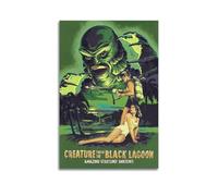 AEFEUGBE Black Lake Monster Movie Poster Poster Decorative Painting Canvas Wall Posters And Art Picture Print Modern Family Bedroom Decor Posters 08x12inch(20x30cm)