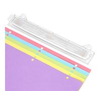 AEFFNOC 3 Hole Punch, Portable 3 Hole Punch for Binder, Three Hole Puncher with 10 Inches Ruler, 3 Ring Hole Punchers with Paper Mess Tray, 5 Sheets Capacity, for School, Office