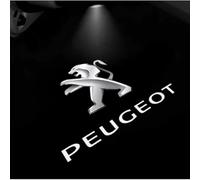 AEFMBCZ 2 Pcs Car Welcome Door Light for Peugeot 208 2019-2023, LED Projector Puddle Lights HD No Fade Decorative Accessories,2