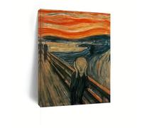 AEFOUU 1pcs Wall Art Canvas Painting Edvard Munch The Scream, Wall Art Prints Home Decoration Artwork Pictures for Living Room(80x120cm/32x48in/Internal Frame)