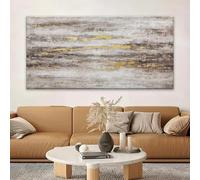 AEFOUU Abstract Canvas Art Wall Decor Modern Artwork Decor Picture Contemporary Brown And Gray Abstract Art Decor for Bedroom(30x60cm/12x24in/Internal Frame)