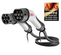 AEG 005124 Rechargeable Electric and Hybrid Vehicle Charging Cable, 5 m, 32 A, 32 A, Type 2, 22 KW, Black
