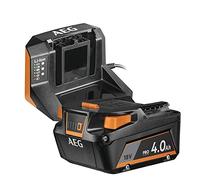 AEG 18V Pro18V SETL1840S 4Ah Battery Starter Kit Battery and Charger | Basic kit to complete a bare tool, autonomy and fast charging, intensive work, ready to use cardboard set