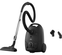AEG 3000 Bagged Cylinder Vacuum Cleaner Corded AB31C1GG Graphite Grey | 750W High Suction, 7.5 m Cleaning Reach, 3L, Washable Allergy Plus HEPA 12 Filter, Compact with accessories on board
