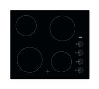 AEG 3000 Series 59cm 4 Zone Ceramic Hob with Knob Controls HK614000CB