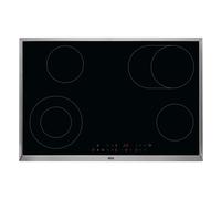 AEG 3000 Series 77cm 4 Zone Ceramic Hob with Stainless Steel Frame HK834060XB