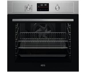AEG 3000 Series BPX535A61M Air Fry Electric Single Built in Oven with Retractable Dials in Stainless Steel