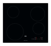 AEG 3000 Series Induction Hob IBK64200CB, 60 cm, 4 Cooking Zones, PowerBoost Function, Boil Water in less than 90 sec, OptiFix One Step install, Child Lock safety, Heat Indicators, 48x560x490mm, Black