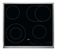 AEG 3000 Series Radiant Ceramic Hob HK634060XB, 60cm 4 Zones + Extendable Zone