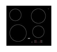 AEG 3000 Series Radiant Hob, Ceramic Hob, HRX64300CB, 4 Cooking Zones, 60cm, Easy Clean, Touch Control, Gas on Glass, Residual Heat Indicators, Built-in Hob, Black