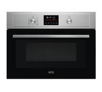 AEG 3000 Series Solo Microwave & Grill - Integrated Oven KMX525060M, 42L, Grill Function, Defrost, Electronic Display, Clean Enamel, Built-In 450x560x550mm, Stainless Steel Antifingerprint Coating