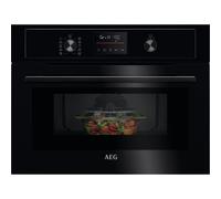 AEG 5000 Series Integrated Built-In Combi Microwave Oven, 41 L Capacity, KOX36506GB, CombiAir Hot Air + 1000 W Microwave, Grill Function, 30-250°C, 455x595x567 mm, Black