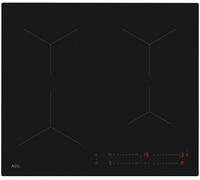 AEG 5000 Series Induction Hob, TO64IA00IT, PowerBoost, Direct Touch Controls 1-14, Hob2Hood, SaphirMatt Matt Black, 4 Zones up to 3700W, 580x510 mm, Frameless Square