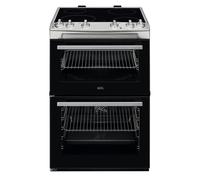 AEG CCX6501ACM 60cm Ceramic Double Oven Freestanding Cooker
