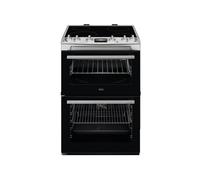 AEG 5000 Series CCX6530ACM 60cm Double Oven Electric Cooker with Ceramic Hob Stainless Steel