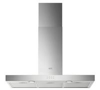 AEG 5000 Series Chimney Cooker Hood DBX3950M, 90 cm, ExtractionTech High-performance Odour Removal, Vent Capacity 600 (m³/h), (dB) 68/51, Washable Filters, 3 Speed Settings, Class C, Stainless Steel