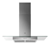 AEG 5000 Series ExtractionTech Cooker Hood 90 cm, DTB3954M, Glass Hood, 3 Speeds, LED Lights, Maximum Filtration, Washable carbon filter, Vent Capacity 600 (m³/h) 69 dB, Stainless Steel, Class C
