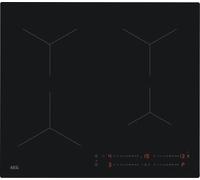 AEG 5000 Series Induction Hob, TO64IA00IT, PowerBoost, Direct Touch Controls 1-14, Hob2Hood, SaphirMatt Matt Black, 4 Zones up to 3700W, 580x510 mm, Frameless Square