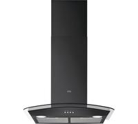 AEG 5000 Series Integrated Chimney Cooker Hood 60 cm, DTX3640B, ExtractionTech Plus Motor, LED Lighting, Washable Grease Filter, 3 Speeds, 69 dB, 605-1020x600x500 mm, Energy Class C, Black