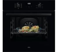 AEG SurroundCook OU5AB20CK Built In Electric Single Oven - Black Gloss - A Rated, Black
