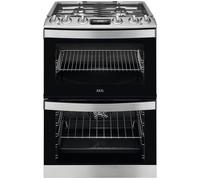 Aeg 5000 SurroundCook CKB6541ACM 60 cm Dual Fuel Cooker - Stainless Steel, Stainless Steel