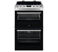 AEG CCX1530ACM SurroundCook 550mm Double Electric Cooker Ceramic Hob S/Steel