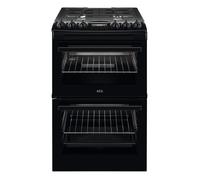 AEG 55cm Gas Cooker with Lid - Black CGX1130ACB