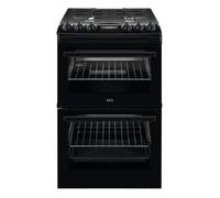 AEG 55cm Gas Cooker with Lid - Black CGX1130ACB