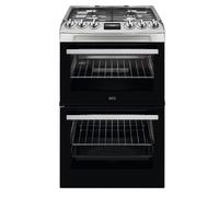 AEG CGX1130ACM 55cm Gas Double Oven Freestanding Cooker