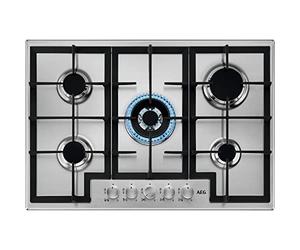 AEG 6000 75cm 5 Burner Gas Hob - Stainless Steel