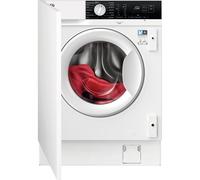 AEG 6000 AutoSense LFX6G8434BI Integrated 8kg Washing Machine with 1400 rpm - White - B Rated, White
