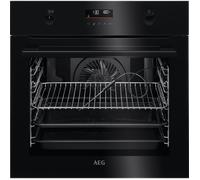 AEG 6000 BPK556260B SteamBake Pyrolytic Built-In Electric Single Oven Black