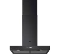 AEG 6000 ExtractionTech DBX3651R 60cm Chimney Cooker Hood for Ducted/Recirculating Ventilation - Black, Black