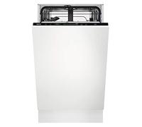 AEG 6000 SatelliteClean Built-In Slimline Dishwasher FSE62407P, 45 cm, Fully Intergrated, 9 place settings, 7 Programmes, 46 dB Noise Level, White [Energy Class E]