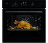 AEG 6000 SenseCook® TR6PB521SB Built In Electric Single Oven with Pyrolytic Cleaning - Black - A++ Rated
