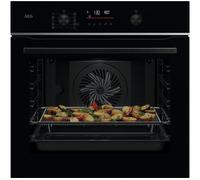 AEG 6000 SenseCook® TS6PB521AB Built In Electric Single Oven with Pyrolytic Cleaning - Black - A+ Rated, Black