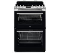 AEG CCX6740ACM 60cm Ceramic Double Oven Freestanding Cooker