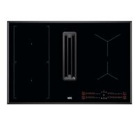 AEG 6000 Extractor Hob CCE84543FB 80cm Venting Induction Hob - Black - For Ducted/Recirculating Ventilation, Black