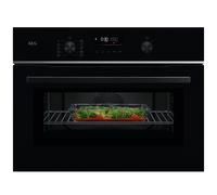 AEG 6000 Series CombiQuick Built-In Combination Microwave Oven - Black